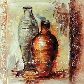 Textured Utensils oil painting